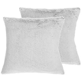 Декоративные подушки набор из 2-х штук Beliani, светло-серый