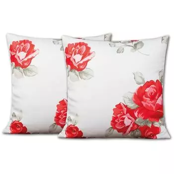 Декоративные подушки размером примерно 50х50 см, мотив: роза, 2 шт. в упаковке Arsvita