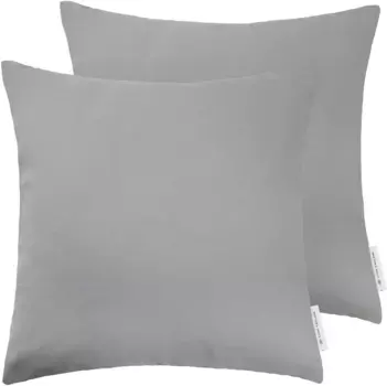 Декоративные подушки TOM TAILOR HOME "Dove", однотонные, чехлы без наполнителя, 2 шт. в упаковке 48х48 см, светло-серый