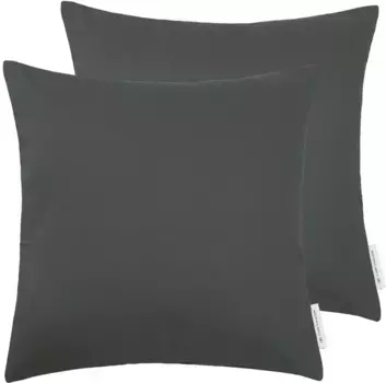 Декоративные подушки TOM TAILOR HOME "DOVE", однотонные, разных размеров, 2 шт. в упаковке 50х50 см, цвет anthrazit + unifarben