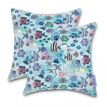 Декоративные подушки Vera Bradley 18 x 18 x 8 дюймов 2 шт, голубой