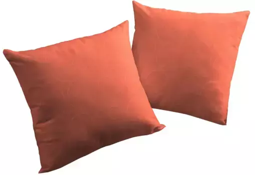 Декоративные подушки вирт, чехлы на подушки без наполнителя, 2 шт Wirth 40х60 см, цвет terrakotta + unifarben
