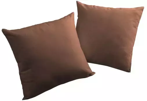 Декоративные подушки вирт, чехлы на подушки без наполнителя, 2 шт Wirth 50х50 см, коричневый