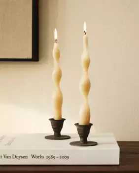 Декоративные спиральные свечи (3 шт.) Zara Home, экрю