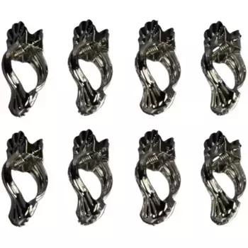 Декоративные зажимы Liedeco (8 шт. в упаковке), для карнизов 12 мм, цвет chromfarben