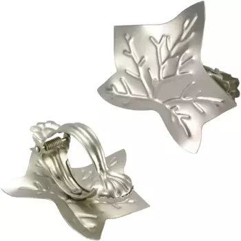 Декоративные зажимы Liedeco «Листик» (2 шт. в упаковке) для штор, цвет silberfarben
