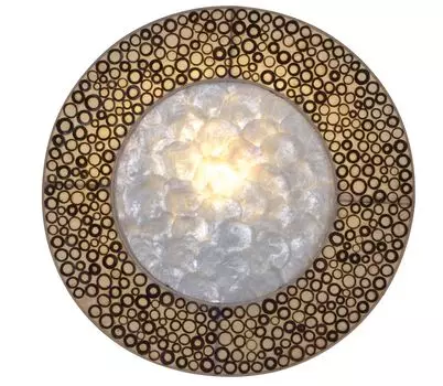 Декоративный настенный светильник Nve; Цвет: коричневый, натуральный, 1006214