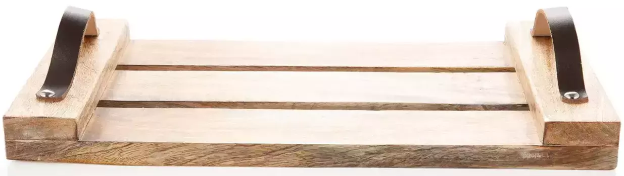 Декоративный поднос креативного декора Creativ deco 51х4,5х26 см, цвет natur