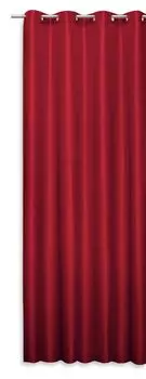 Декоративный шарф Алекс черный люверсы 140х245 Haus und Deko, красный