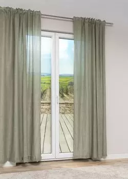 Декоративный шарф Lysel Caribes размером (Ш х В): 140см х 245см оливкового цвета., зеленый