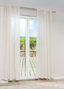 Декоративный шарф Lysel Caribes размером (Ш x В): 140 x 245 см в натуральном цвете., бежевый