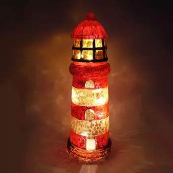 Декоративный свет маяк красный настольный детский светильник из стекловолокна Dapo Leuchten