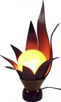 Декоративный светильник LOTUS KARIMA, настольная лампа из натуральных материалов, лампа-настроение WORU