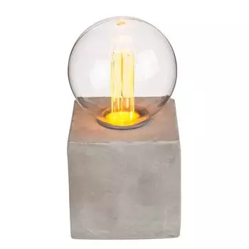 Декоративный светильник/ретро-лампочка со светодиодом на цементном основании Out of the blue, бежевый