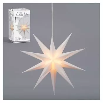 Декоративный светильник STAR из пластика - 35 см - вкл. лампочку E14. Spetebo, белый