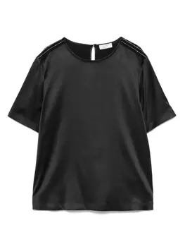 Декорированная блузка Peserico, черный