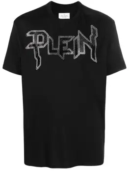 Декорированная футболка Chrome Philipp Plein, черный