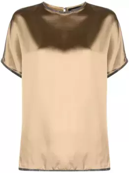 Декорированная футболка Fabiana Filippi, нейтральный