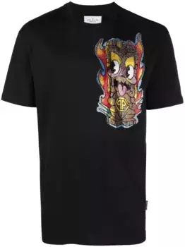 Декорированная футболка Hawaii Philipp Plein, черный