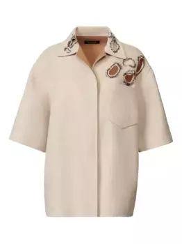 Декорированная куртка-рубашка Fabiana Filippi, нейтральный