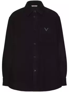 Декорированная куртка-рубашка VALENTINO GARAVANI, черный