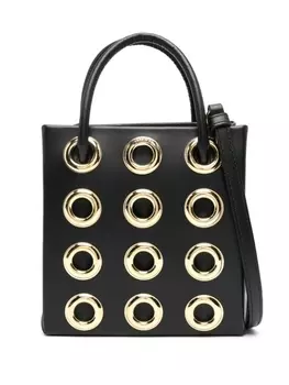Декорированная мини-сумка Moschino, черный