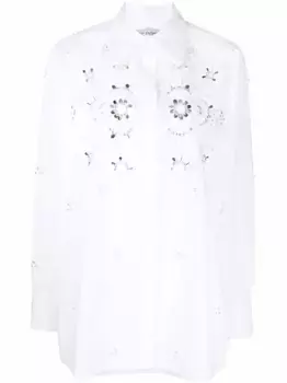 Декорированная рубашка с длинными рукавами VALENTINO GARAVANI, белый