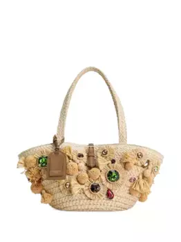 Декорированная сумка-корзина DOLCE & GABBANA, нейтральный
