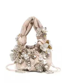 Декорированная сумка-тоут Biyan, серебяный