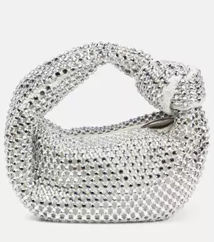Декорированная сумка-тоут Jodie Mini Bottega Veneta, серебряный