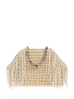 Декорированная сумка-тоут Self-Portrait, нейтральный