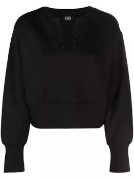 Декорированная толстовка с V-образным вырезом Scotch & Soda, черный
