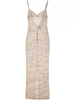 Декорированное платье Citrine Retrofete, серебряный