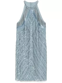 Декорированное платье мини Lauren Ralph Lauren, синий