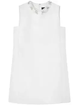 Декорированное платье мини VERSACE, белый
