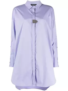 Декорированное платье-рубашка Fabiana Filippi, фиолетовый