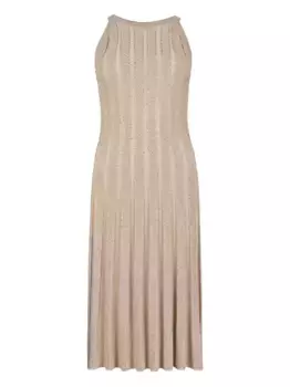 Декорированное платье со складками D.Exterior, нейтральный