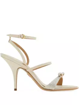 Декорированные босоножки Ferragamo, нейтральный