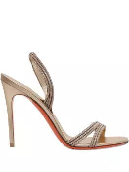 Декорированные босоножки Santoni, золотой