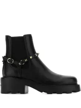 Декорированные ботильоны VALENTINO GARAVANI, черный