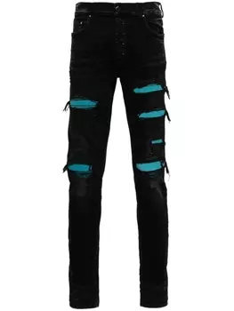 Декорированные джинсы скинни AMIRI, черный