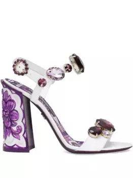 Декорированные сандалии DOLCE & GABBANA, белый
