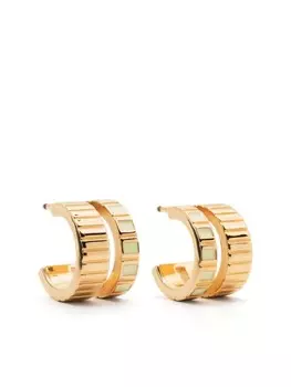 Декорированные серьги-кольца Slot IVI, золотой