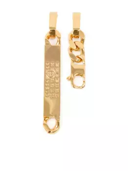 Декорированные серьги-подвески MM6 Maison Margiela, золотой
