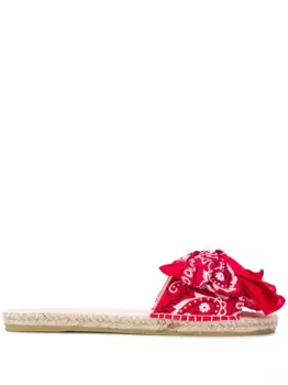 Декорированные шлепанцы Manebi, красный