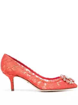 Декорированные туфли 'Belluci' DOLCE & GABBANA, красный