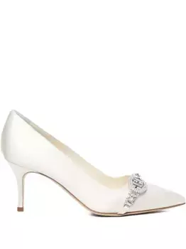 Декорированные туфли Manolo Blahnik, белый