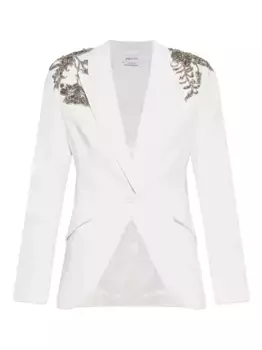 Декорированный блейзер Alexander McQueen, белый