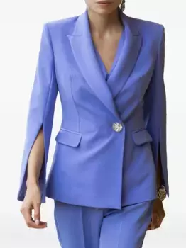 Декорированный блейзер с разрезами на рукавах Hanita, фиолетовый