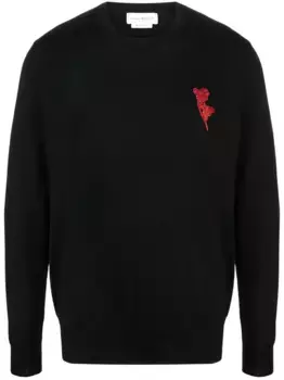 Декорированный джемпер Alexander McQueen, черный